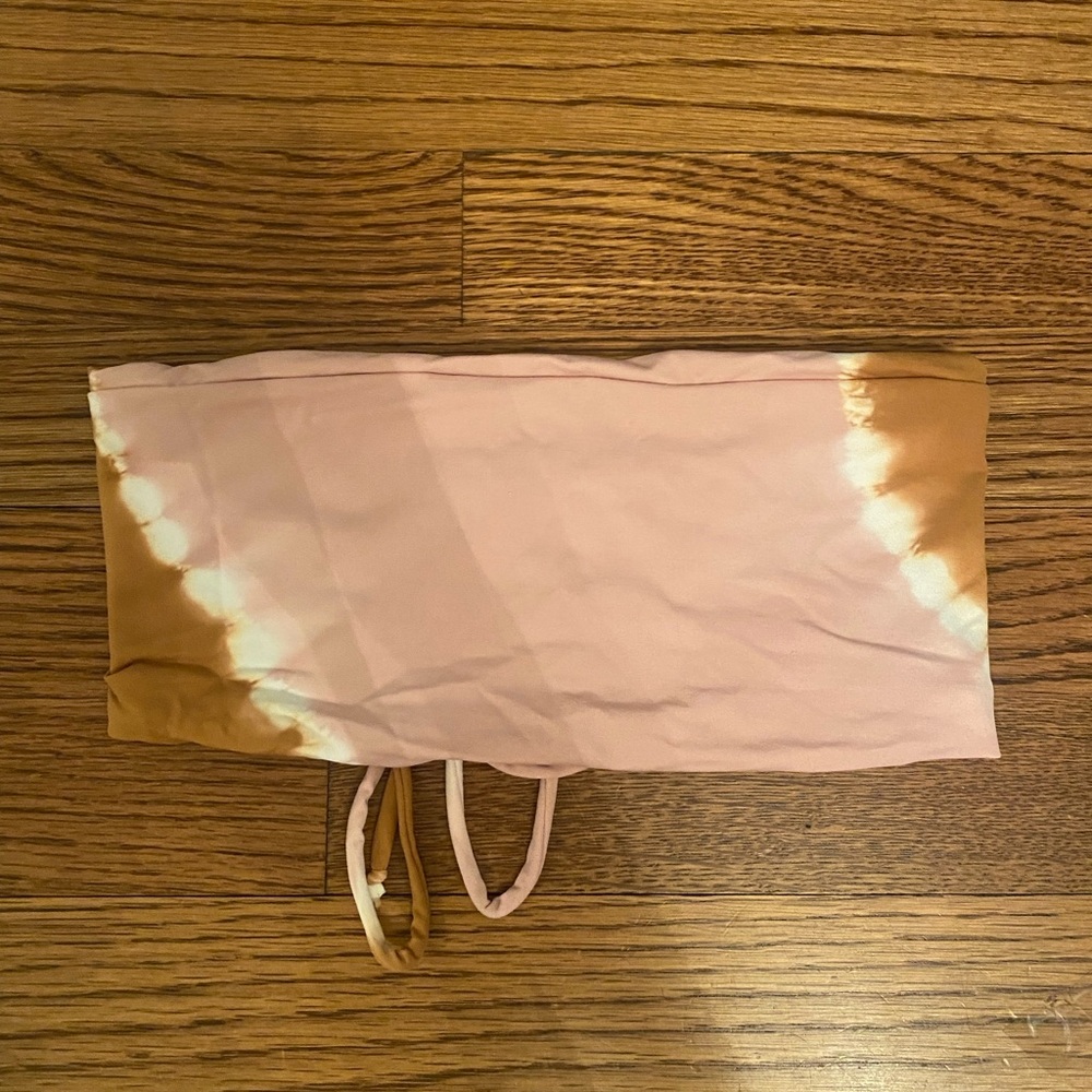 L space tie dye bandeau bikini
